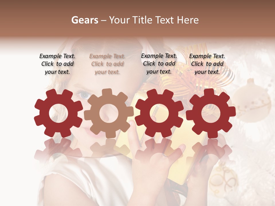 Isolated Female Beautiful PowerPoint Template