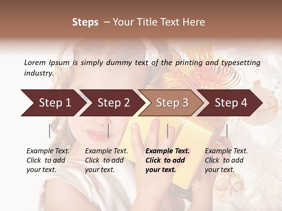 Isolated Female Beautiful PowerPoint Template