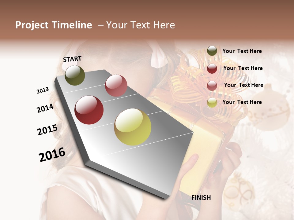 Isolated Female Beautiful PowerPoint Template