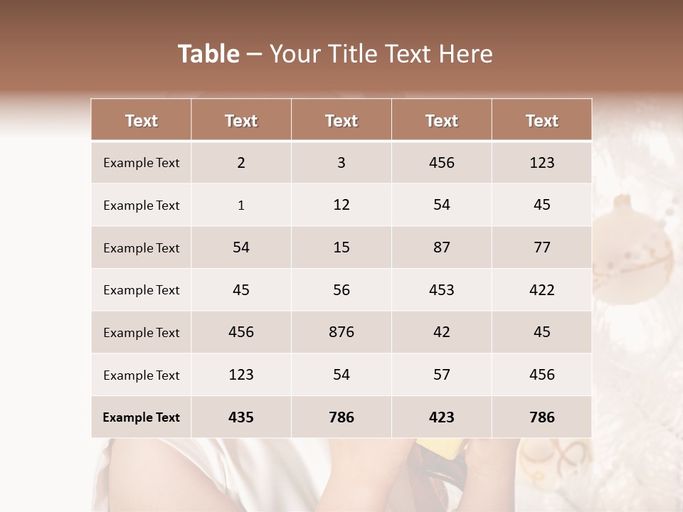 Isolated Female Beautiful PowerPoint Template