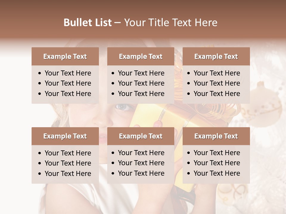 Isolated Female Beautiful PowerPoint Template