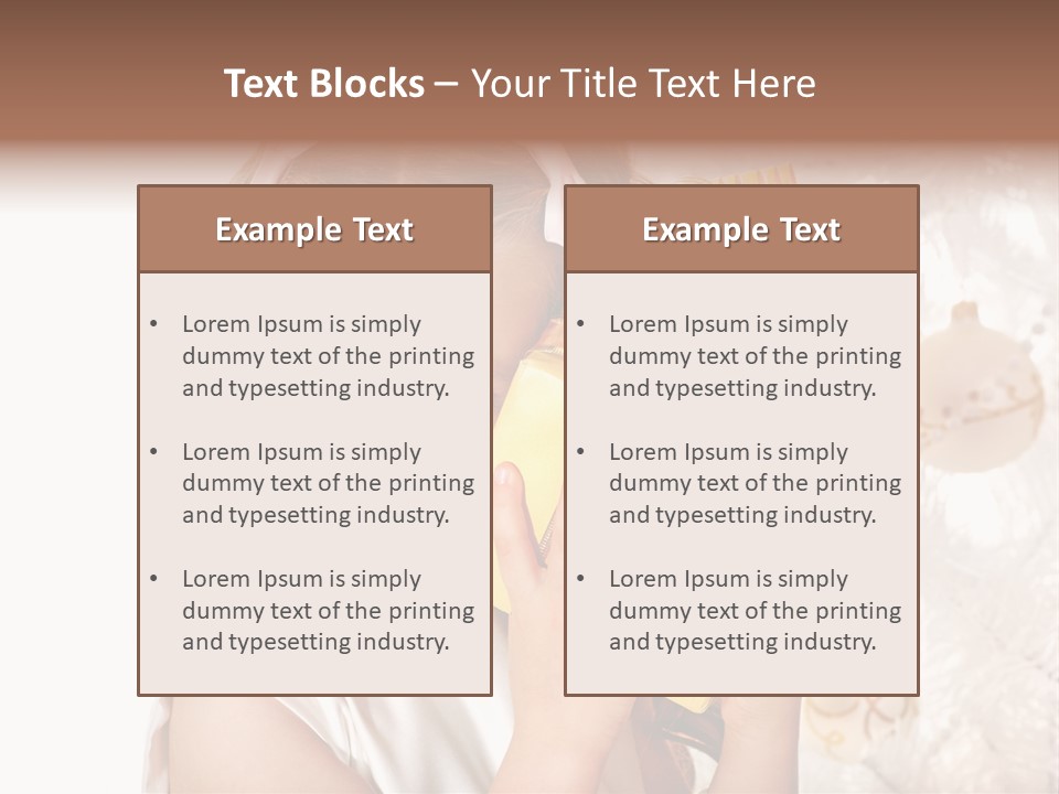 Isolated Female Beautiful PowerPoint Template