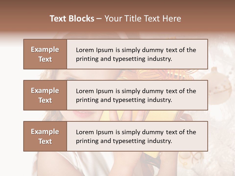 Isolated Female Beautiful PowerPoint Template