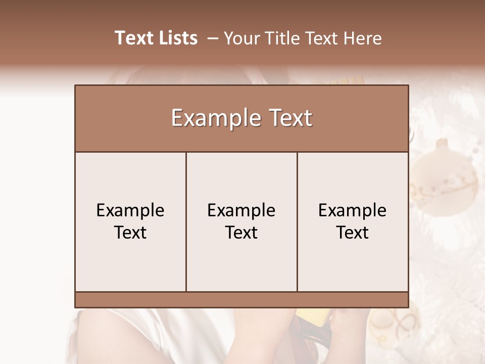Isolated Female Beautiful PowerPoint Template
