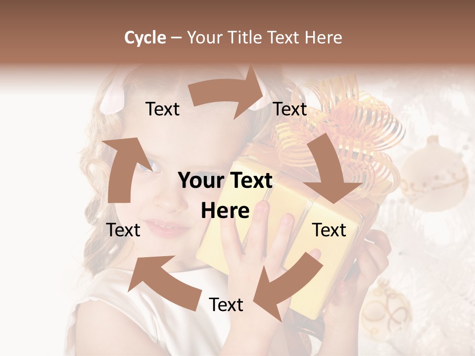 Isolated Female Beautiful PowerPoint Template