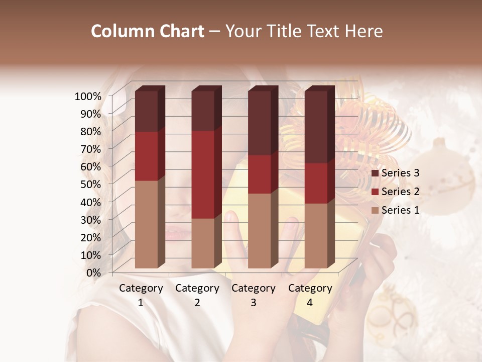 Isolated Female Beautiful PowerPoint Template