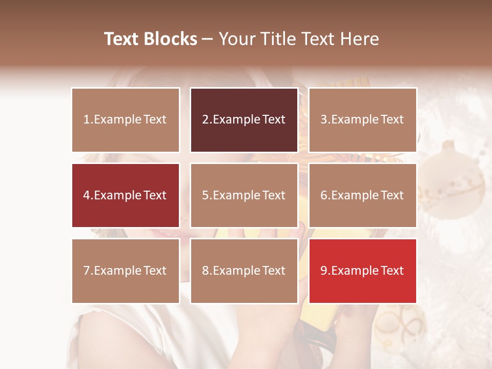 Isolated Female Beautiful PowerPoint Template