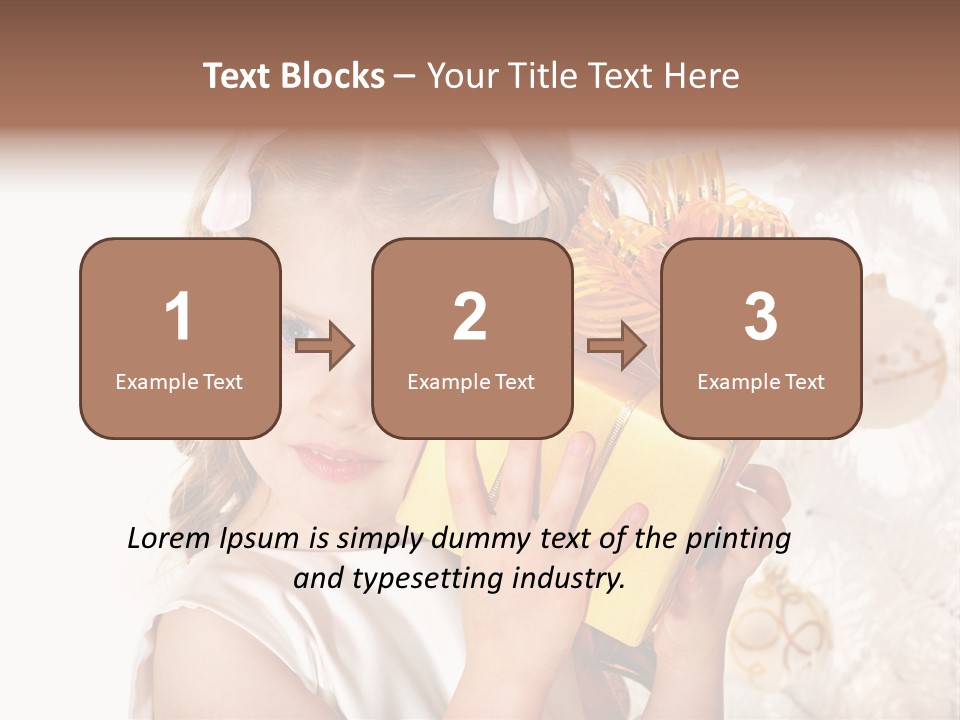 Isolated Female Beautiful PowerPoint Template