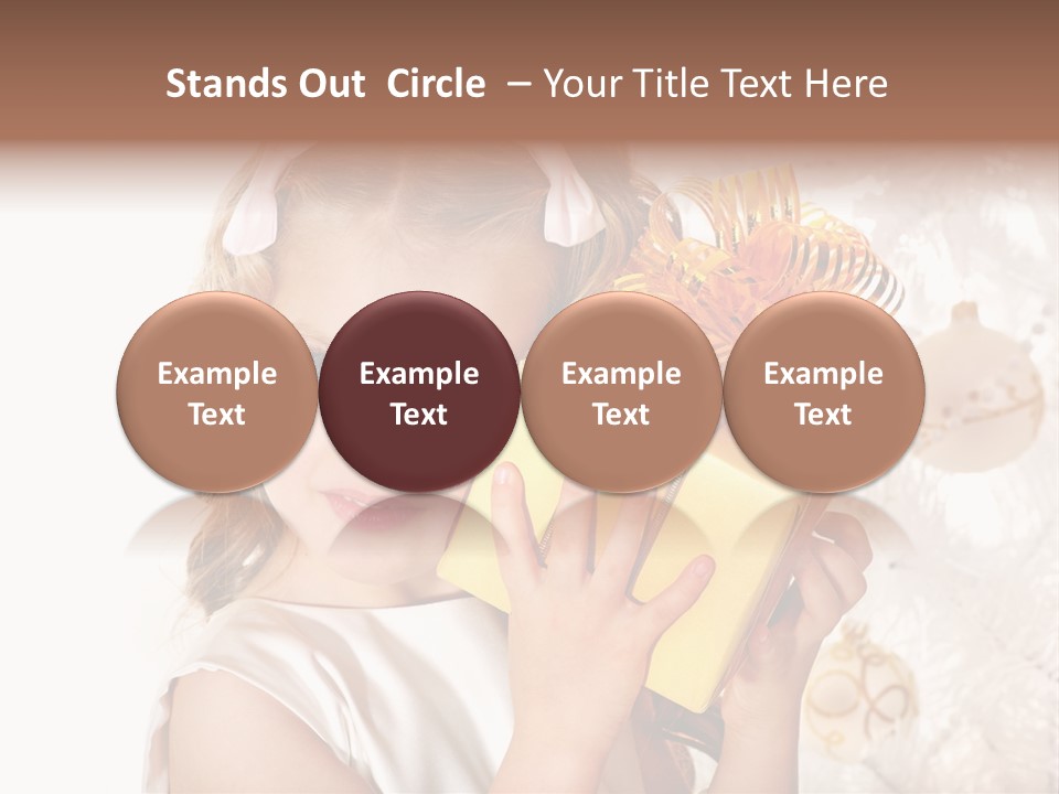 Isolated Female Beautiful PowerPoint Template