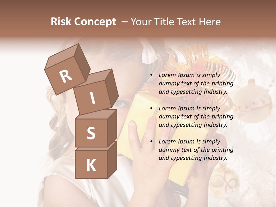 Isolated Female Beautiful PowerPoint Template