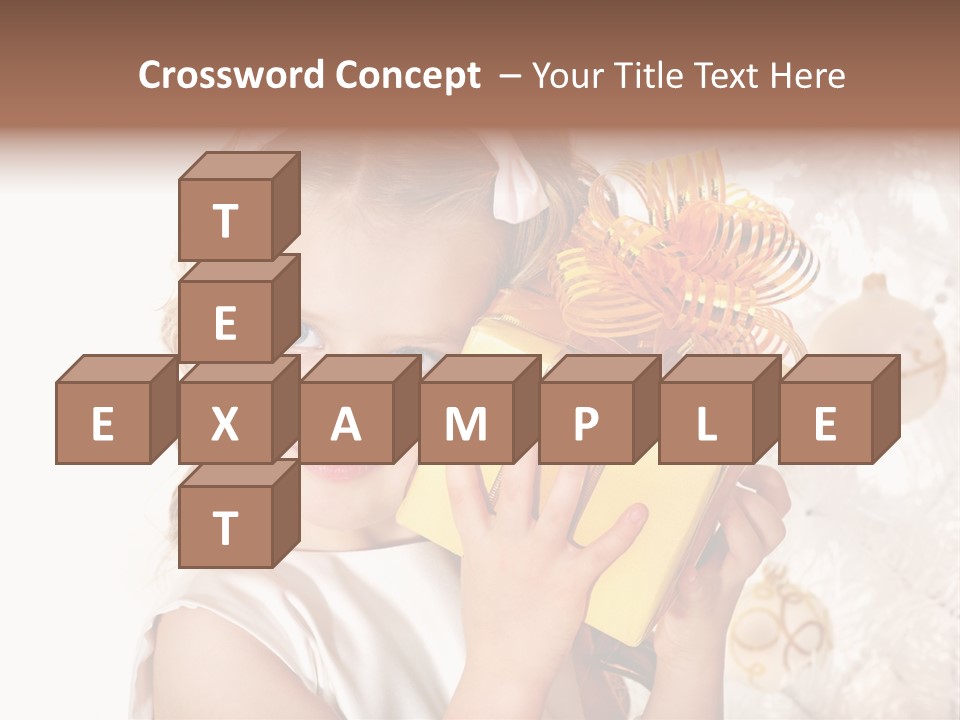 Isolated Female Beautiful PowerPoint Template