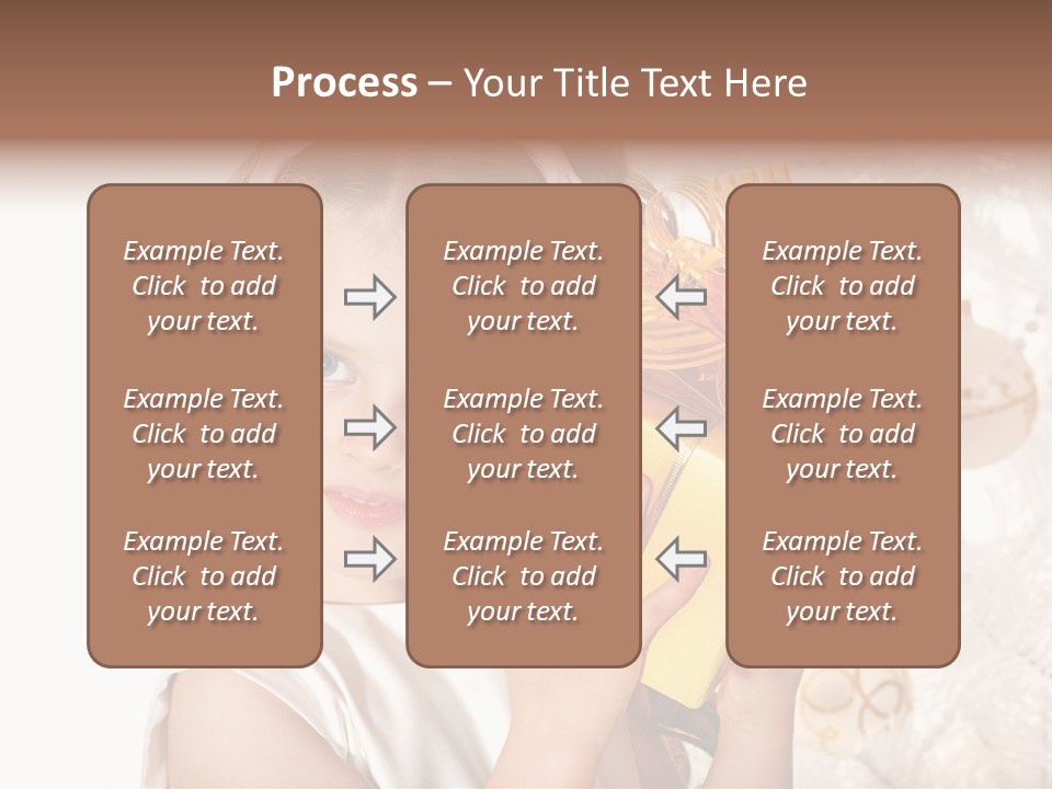 Isolated Female Beautiful PowerPoint Template