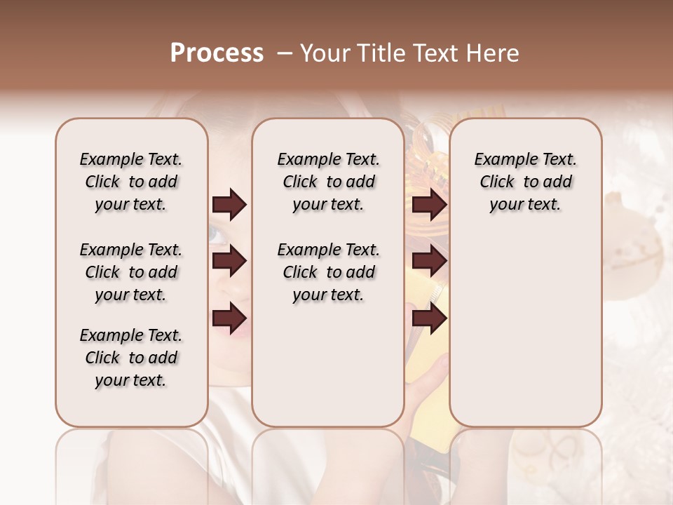 Isolated Female Beautiful PowerPoint Template