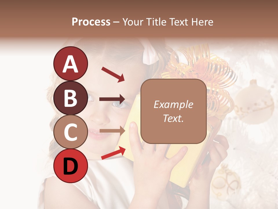 Isolated Female Beautiful PowerPoint Template