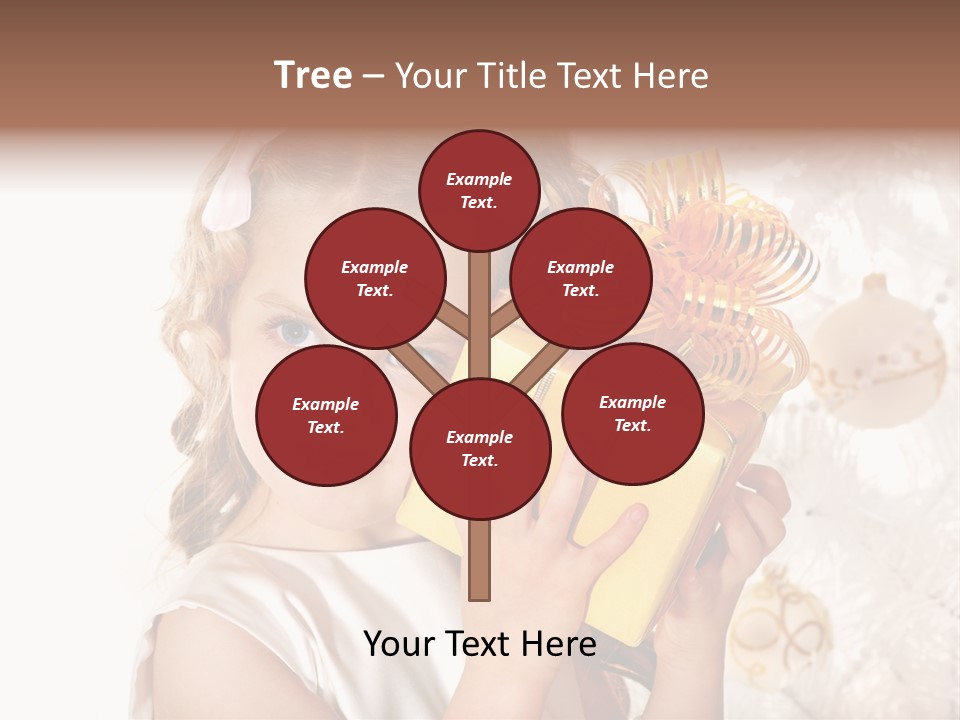 Isolated Female Beautiful PowerPoint Template