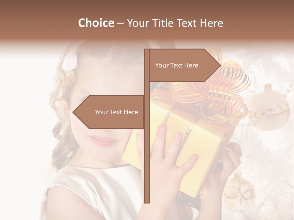 Isolated Female Beautiful PowerPoint Template