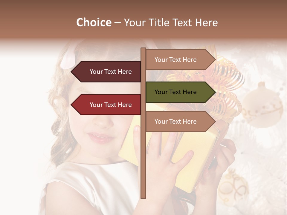 Isolated Female Beautiful PowerPoint Template