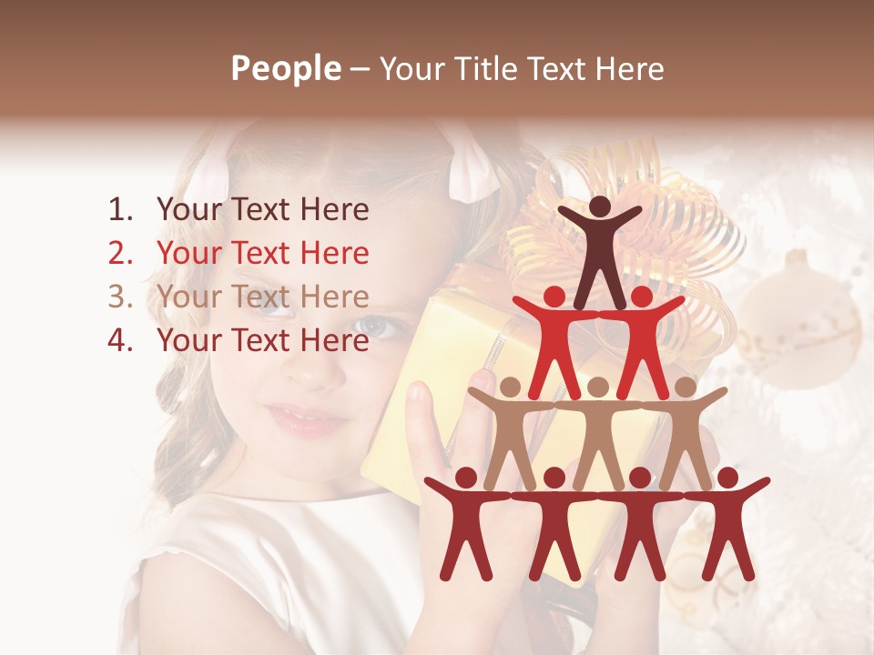 Isolated Female Beautiful PowerPoint Template