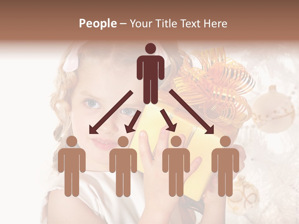 Isolated Female Beautiful PowerPoint Template