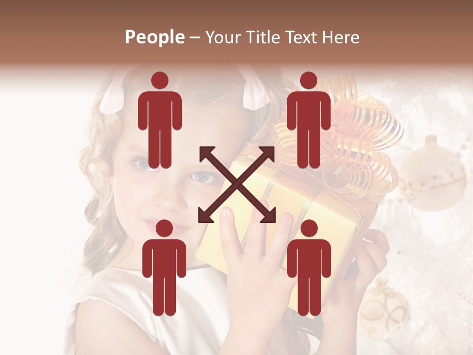 Isolated Female Beautiful PowerPoint Template