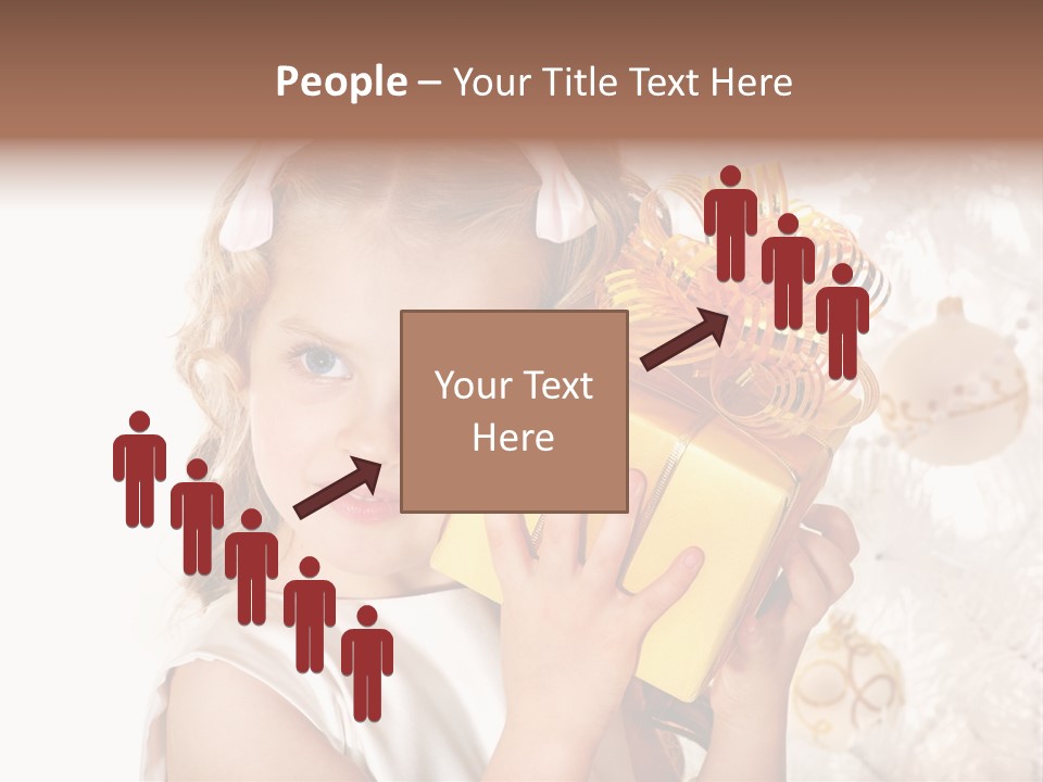 Isolated Female Beautiful PowerPoint Template