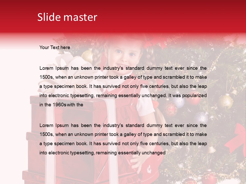 Person Winter Smile PowerPoint Template