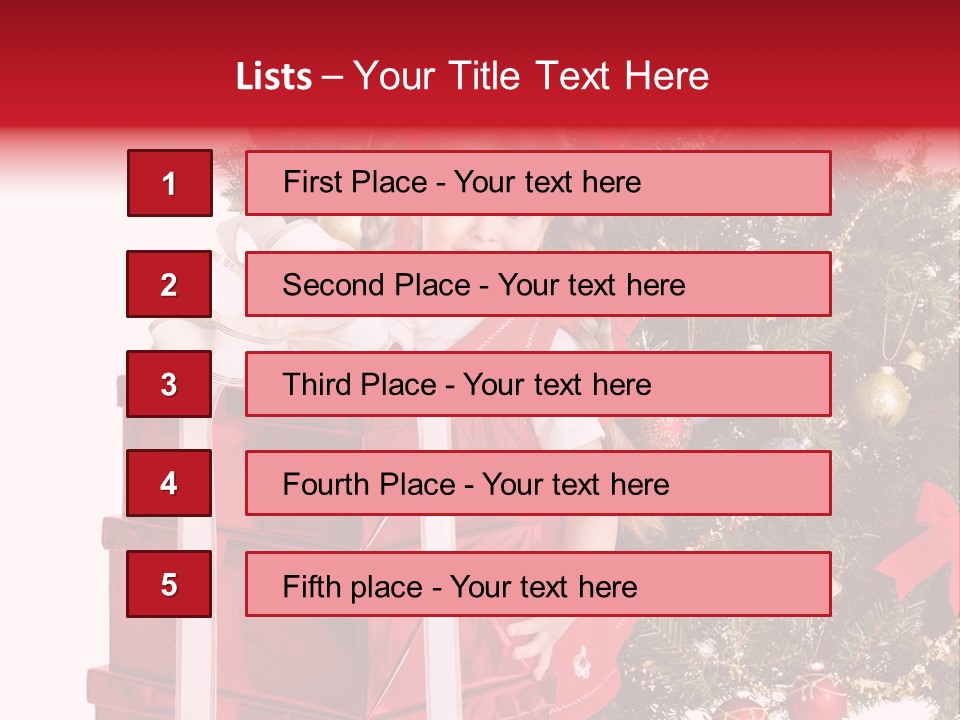Person Winter Smile PowerPoint Template