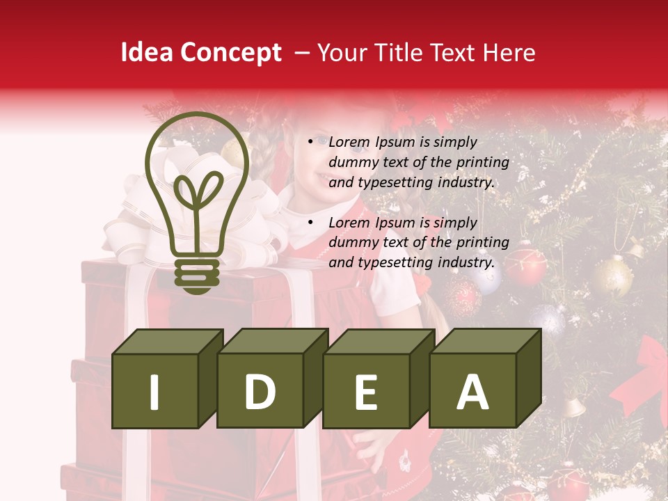 Person Winter Smile PowerPoint Template