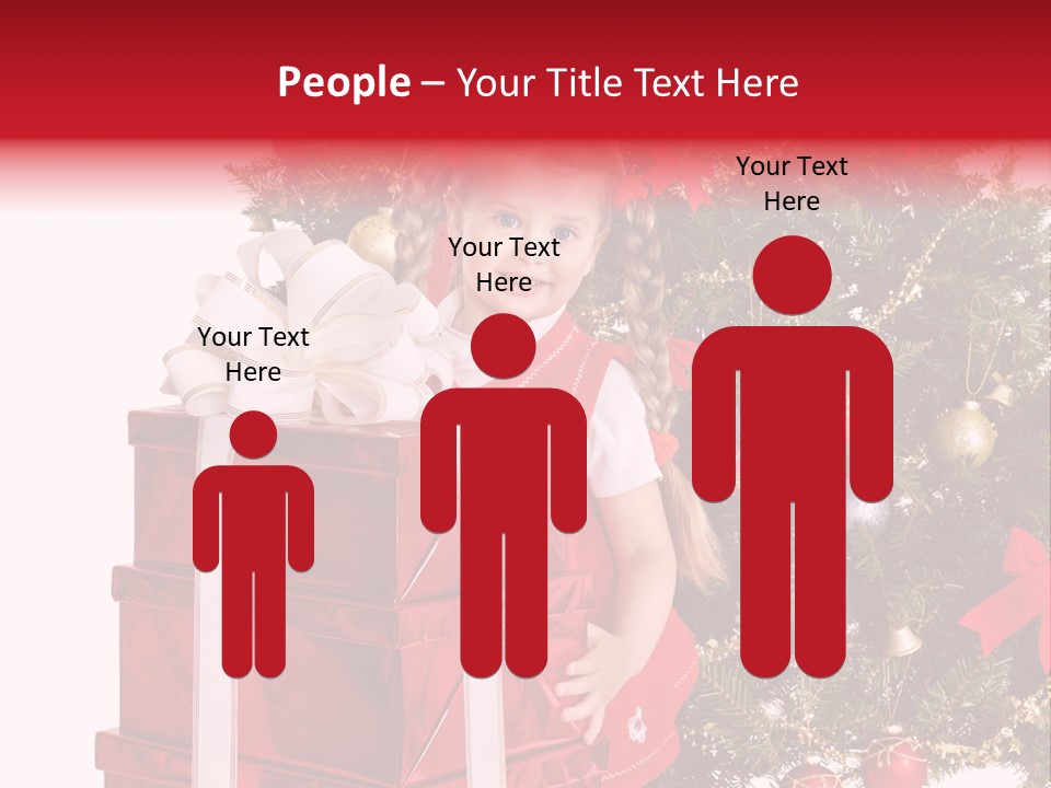 Person Winter Smile PowerPoint Template