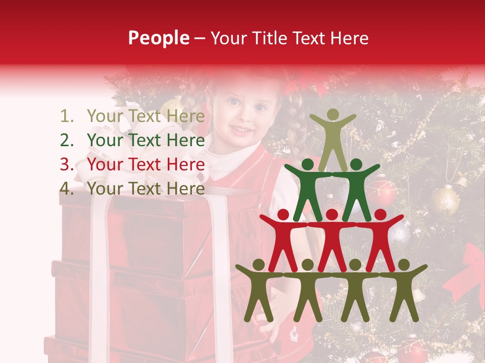 Person Winter Smile PowerPoint Template
