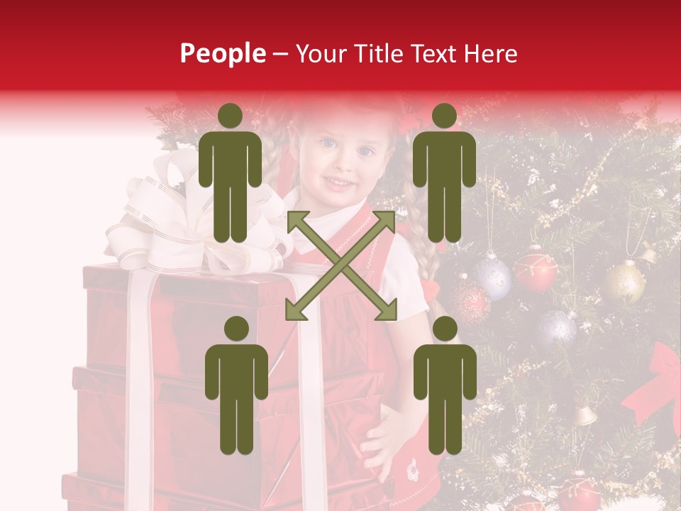 Person Winter Smile PowerPoint Template