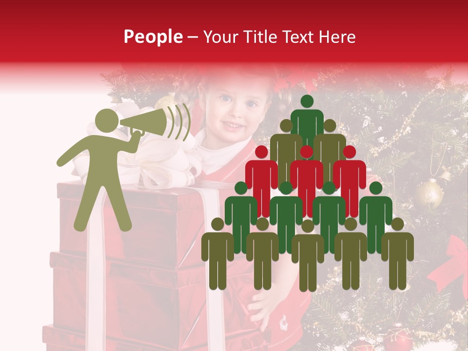 Person Winter Smile PowerPoint Template