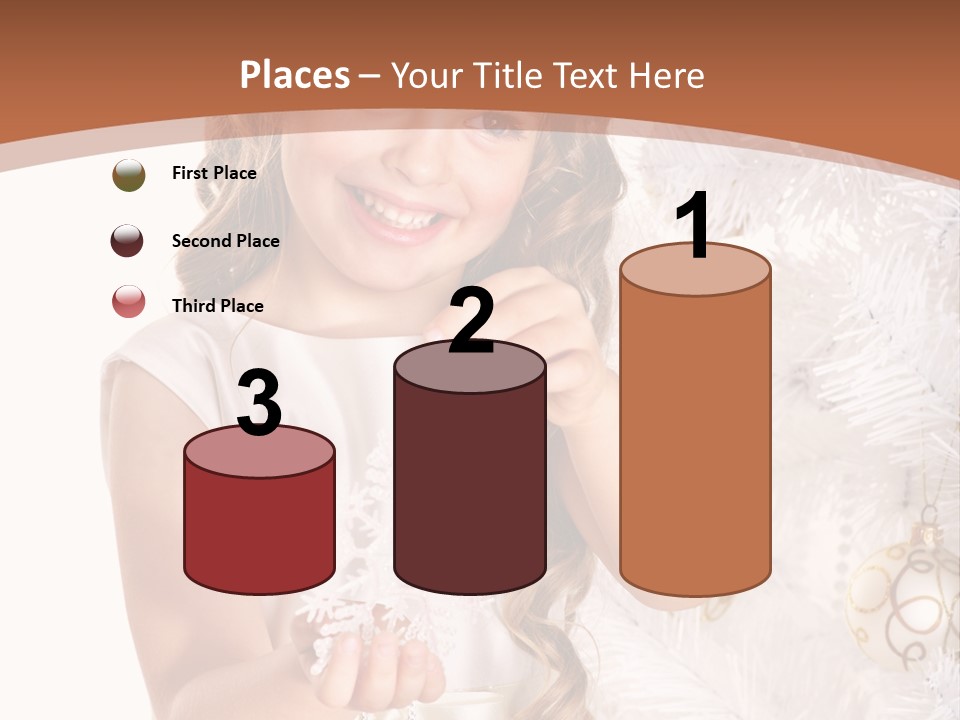 Cute Winter White PowerPoint Template