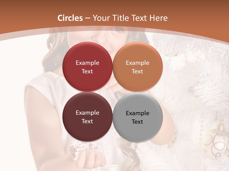 Cute Winter White PowerPoint Template