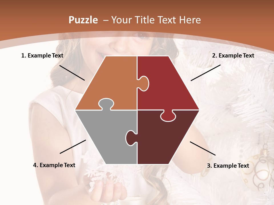 Cute Winter White PowerPoint Template