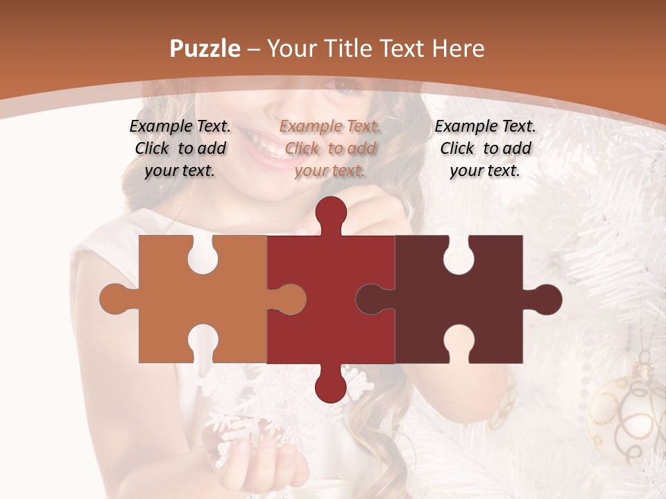 Cute Winter White PowerPoint Template