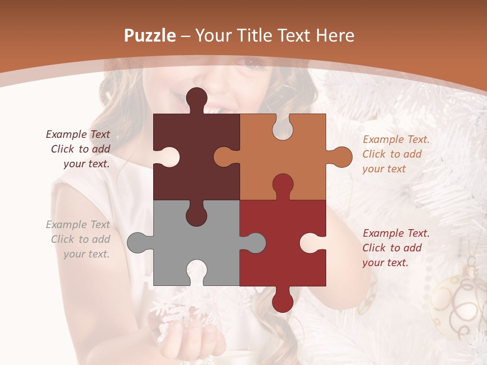 Cute Winter White PowerPoint Template