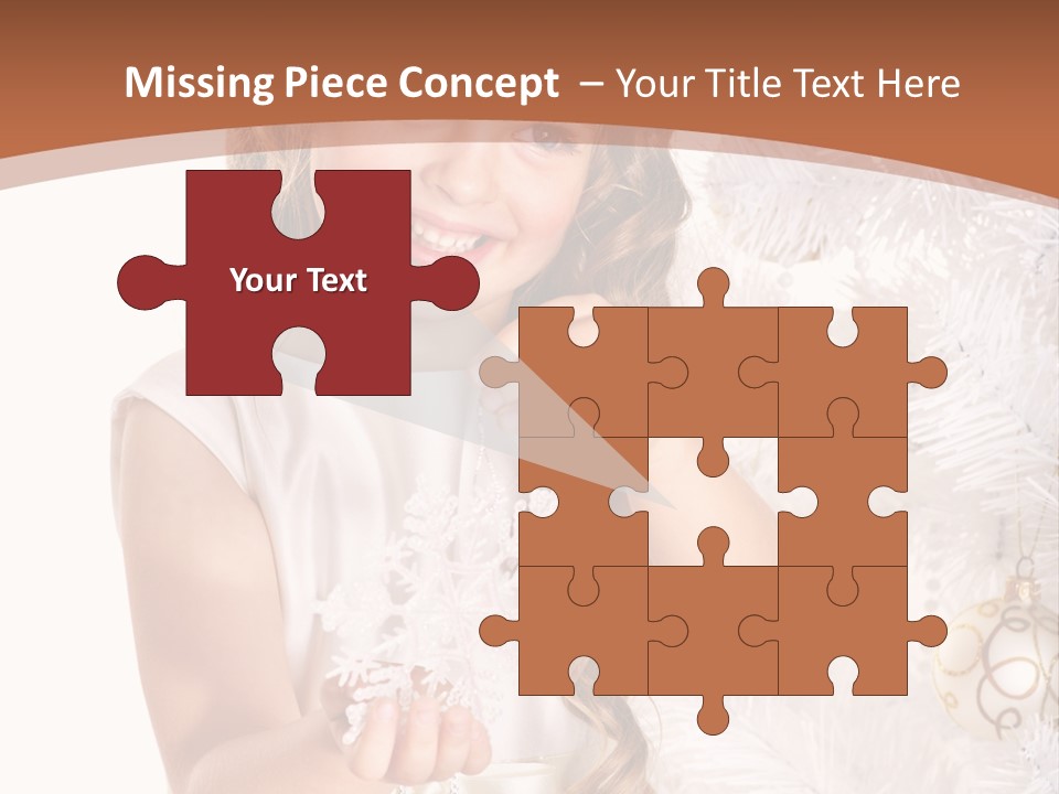 Cute Winter White PowerPoint Template