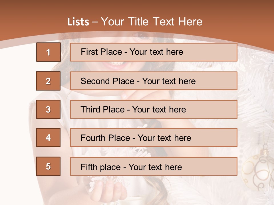 Cute Winter White PowerPoint Template