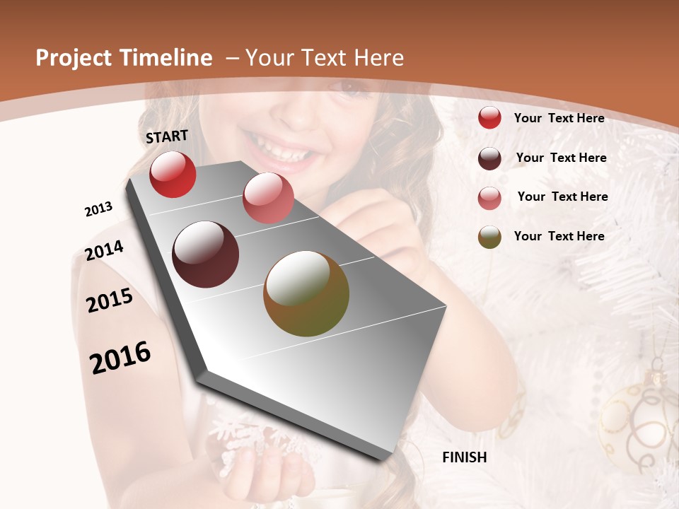Cute Winter White PowerPoint Template