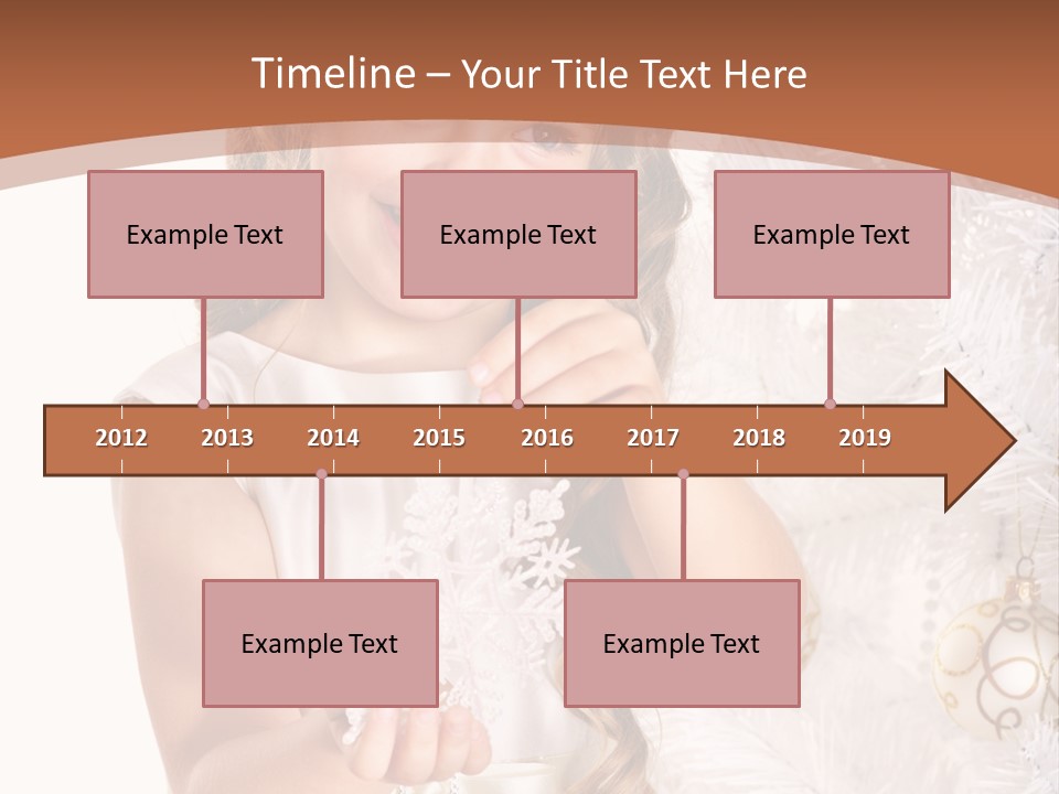 Cute Winter White PowerPoint Template