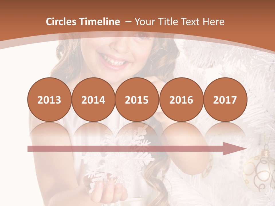 Cute Winter White PowerPoint Template