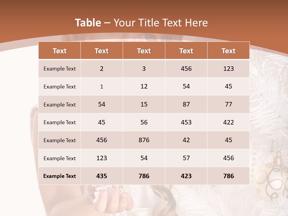Cute Winter White PowerPoint Template