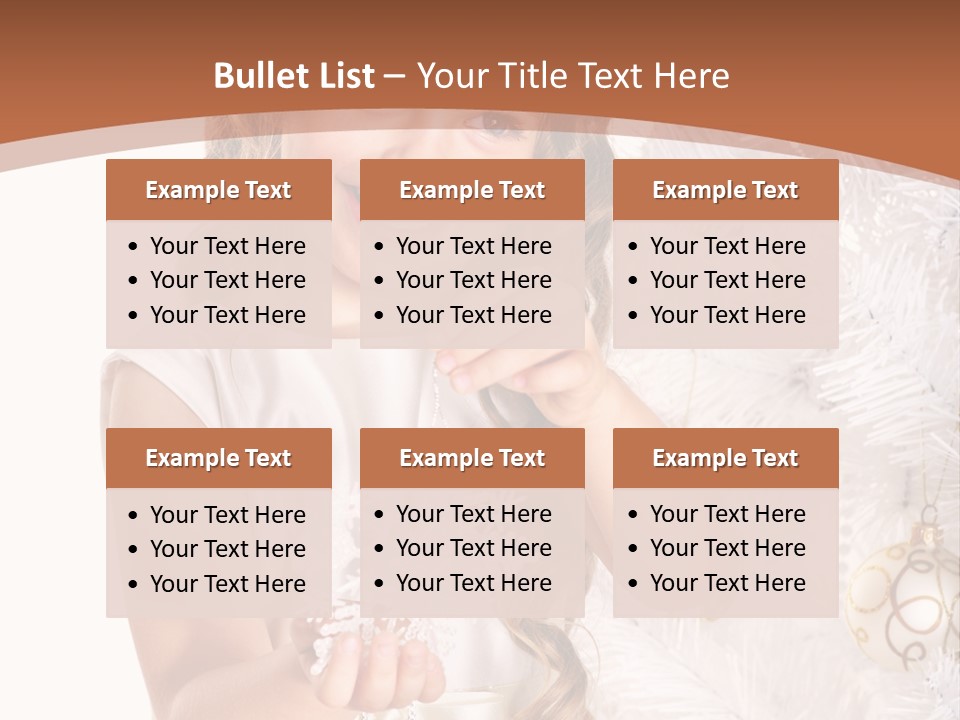 Cute Winter White PowerPoint Template