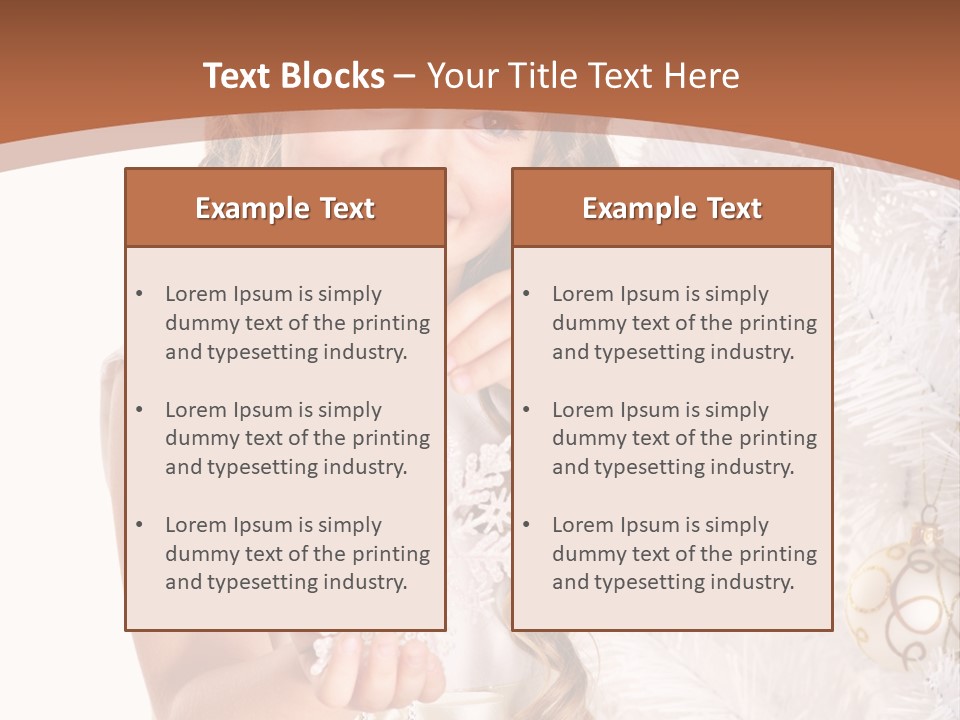 Cute Winter White PowerPoint Template