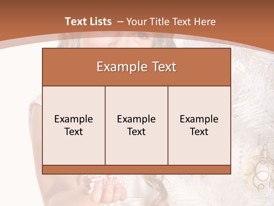 Cute Winter White PowerPoint Template