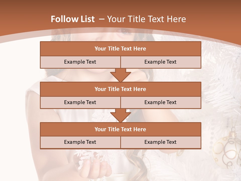 Cute Winter White PowerPoint Template