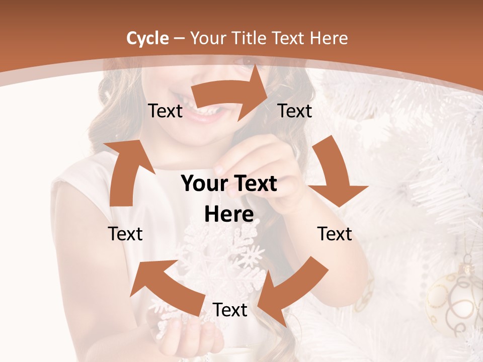 Cute Winter White PowerPoint Template