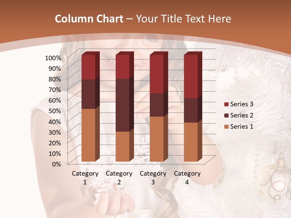 Cute Winter White PowerPoint Template