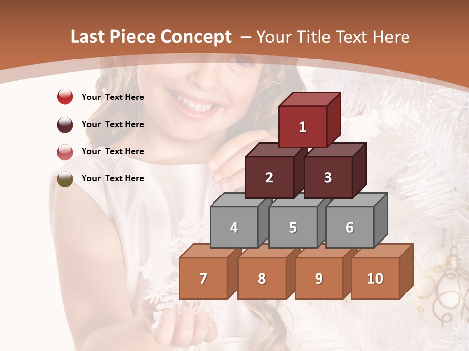 Cute Winter White PowerPoint Template